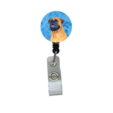 CAROLINES TREASURES Mastiff Retractable Badge Reel Or Id Holder With Clip SS4796-BU-BR